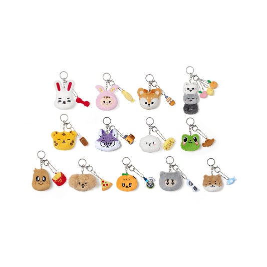 Seventeen - Miniteen Face Plush Keyring