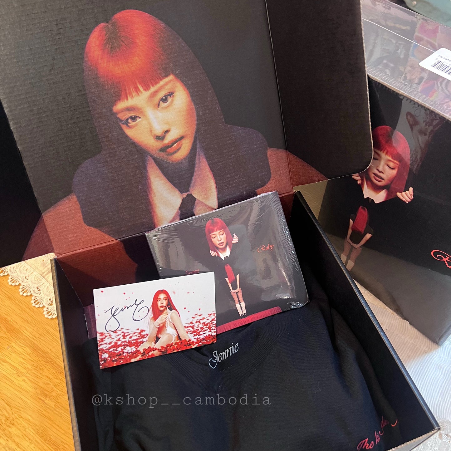 JENNIE - Signed Ruby CD Boxset with Tee (D2C Exclusive)