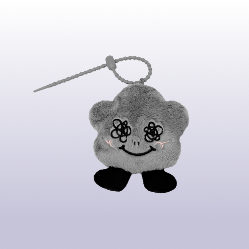 Jisoo - Shumon plush keychain Grey