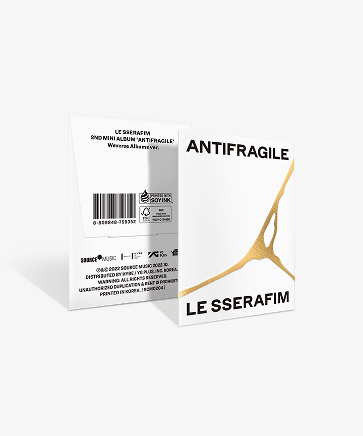 LE SSERAFIM-2nd Mini Album ANTIFRAGILE' (Weverse Album Ver.)