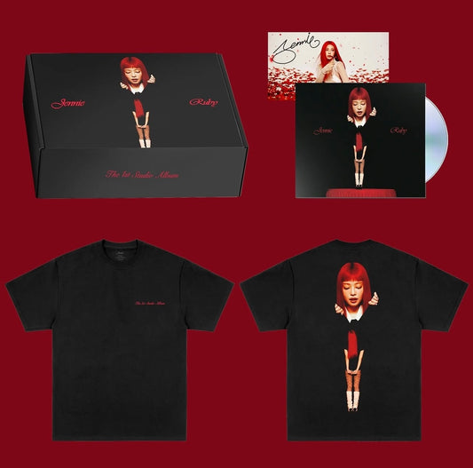 JENNIE - Signed Ruby CD Boxset with Tee (D2C Exclusive)