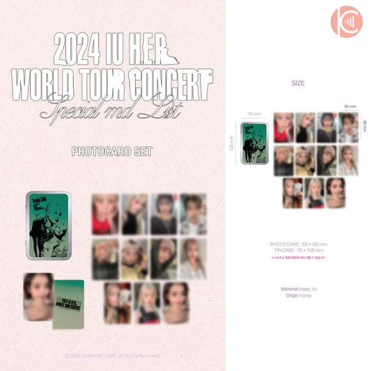 2024 IU world tour concert special MD photocard set