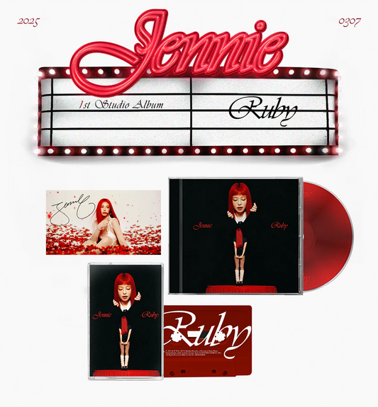 [SIGNED] JENNIE Ruby Store Exclusive CD + Cassette