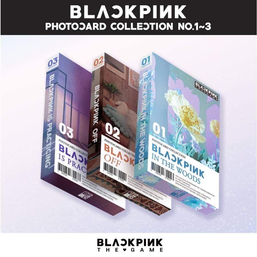 BLACKPINK : THE GAME Photocard Collection No.1~3