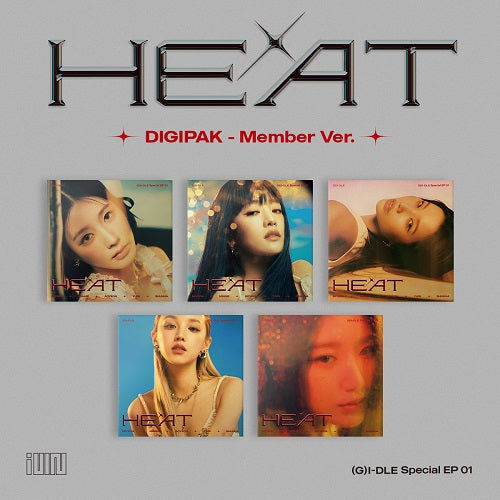 (G)I-DLE - Special Album HEAT [Digipack - Member Ver. - Random Cover]