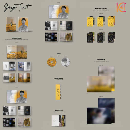 SUHO - GREY SUIT [Photobook - Random Ver.]