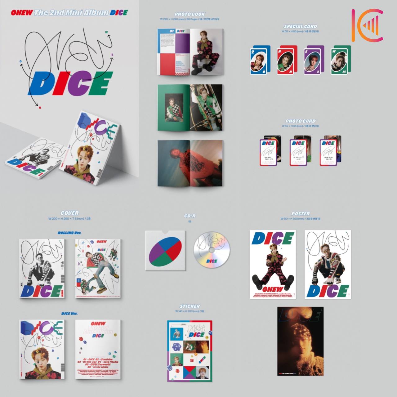 ONEW - DICE [Photo Book Ver. - Random Cover]