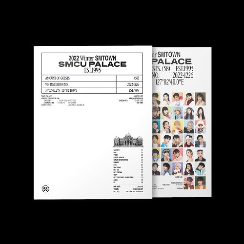 2022 Winter SMTOWN : SMCU PALACE Album (Portrait Book)