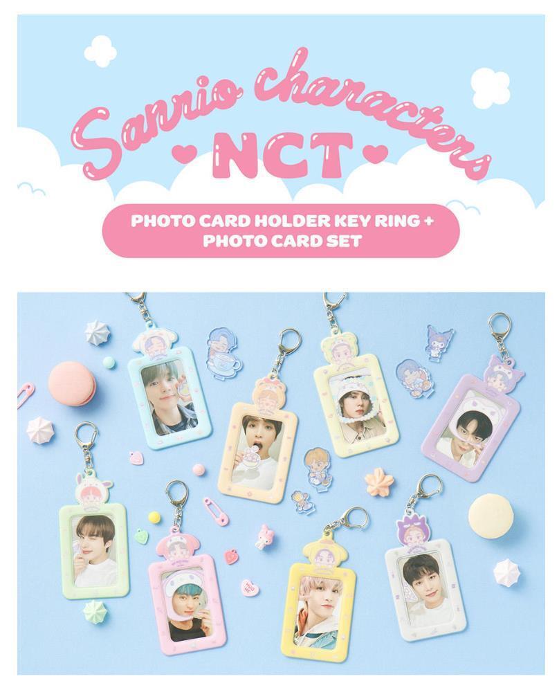 NCT X SANRIO TOWN OFFICIAL MD GOODS PHOTO CARD HOLDER KEY RING + PHOTO CARD SET